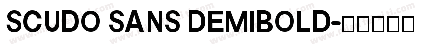 SCUDO SANS DEMIBOLD字体转换